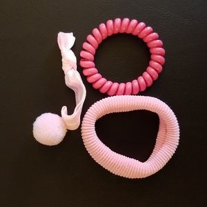 Free with purchase Pink hair ties